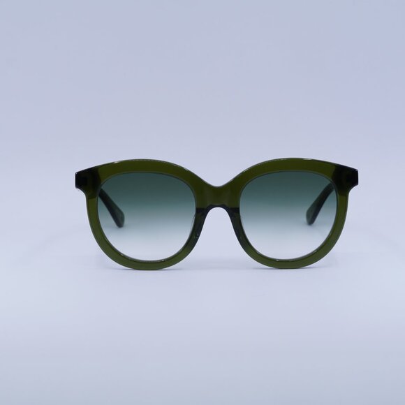 Kate Spade LILLIAN/G/S 00OX 9K Sunglasses Green Round Frame, Blue Lenses